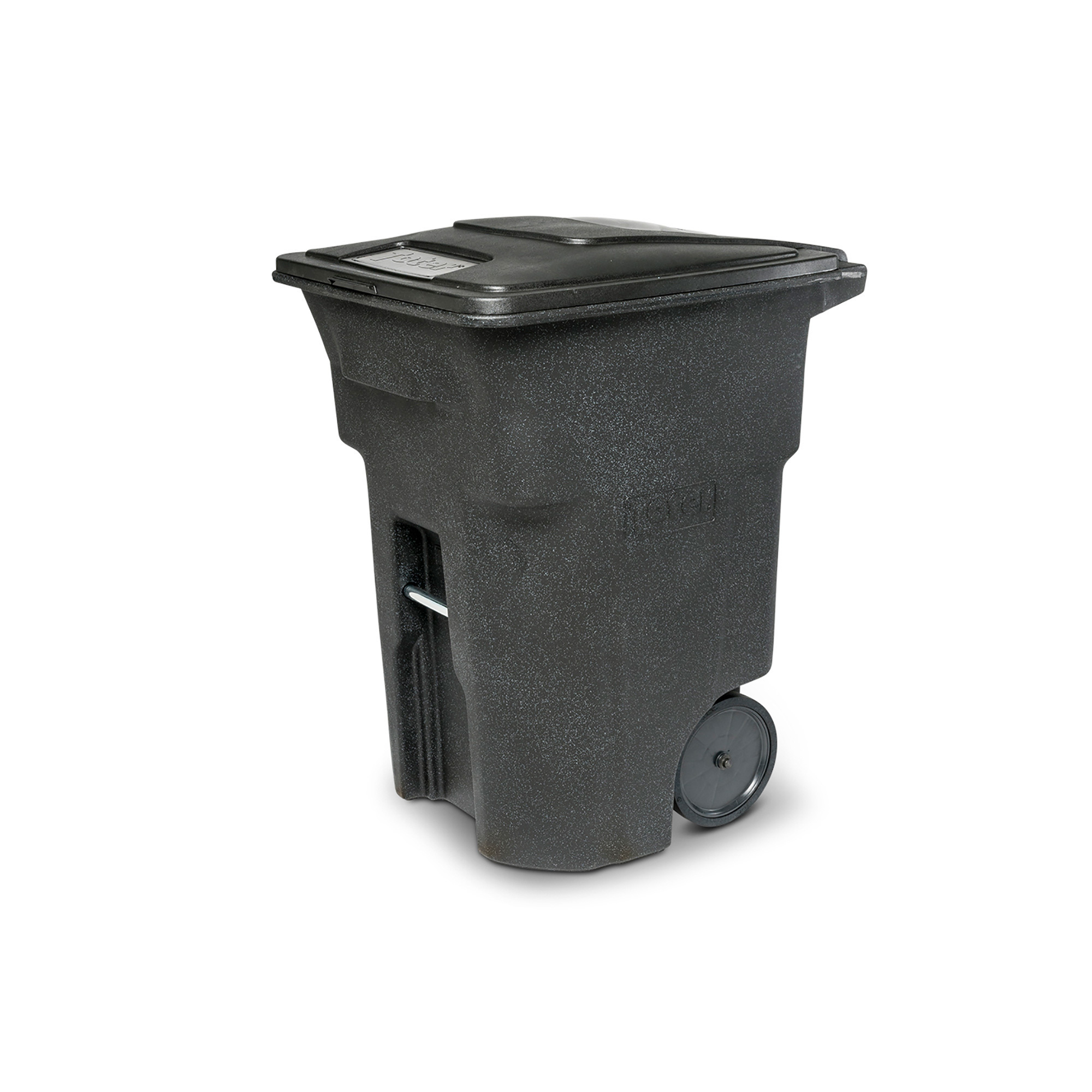 Toter 2-Wheel Trash Can with Lid, Blackstone, 96-Gallon, Model# ANA96-00BKS